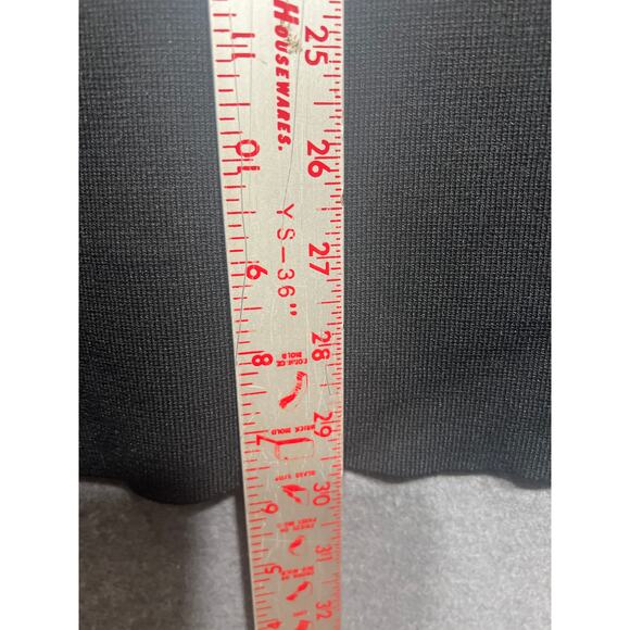 Zara Womens High Waist Pencil Knee Length Black Wool Blend Skirt Size M - Picture 6 of 9